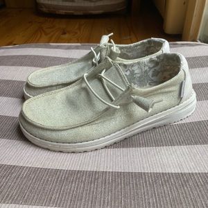 Wendy Stretch Sparkling White Hey Dude shoes